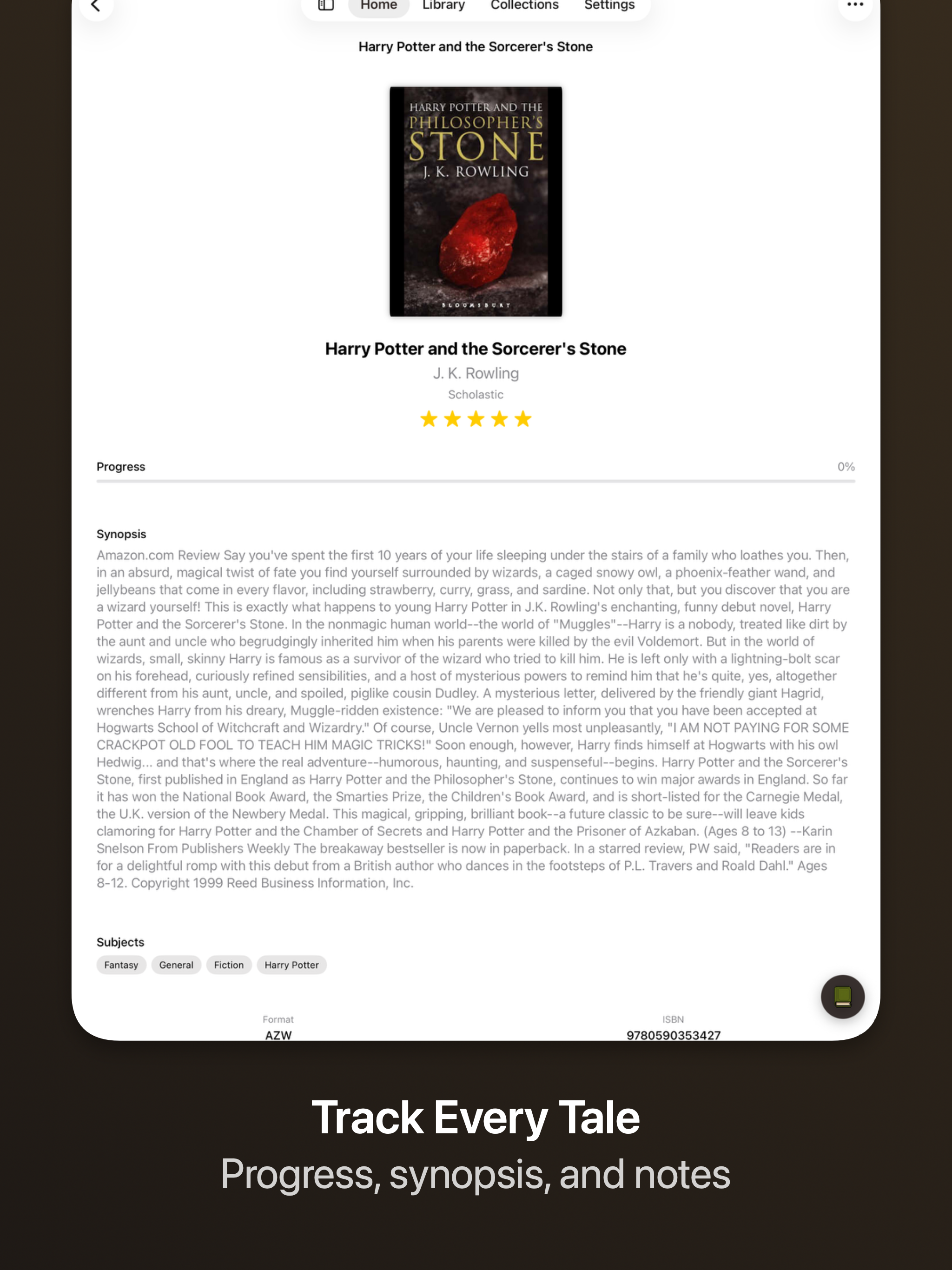 QuiverBooks on iPad