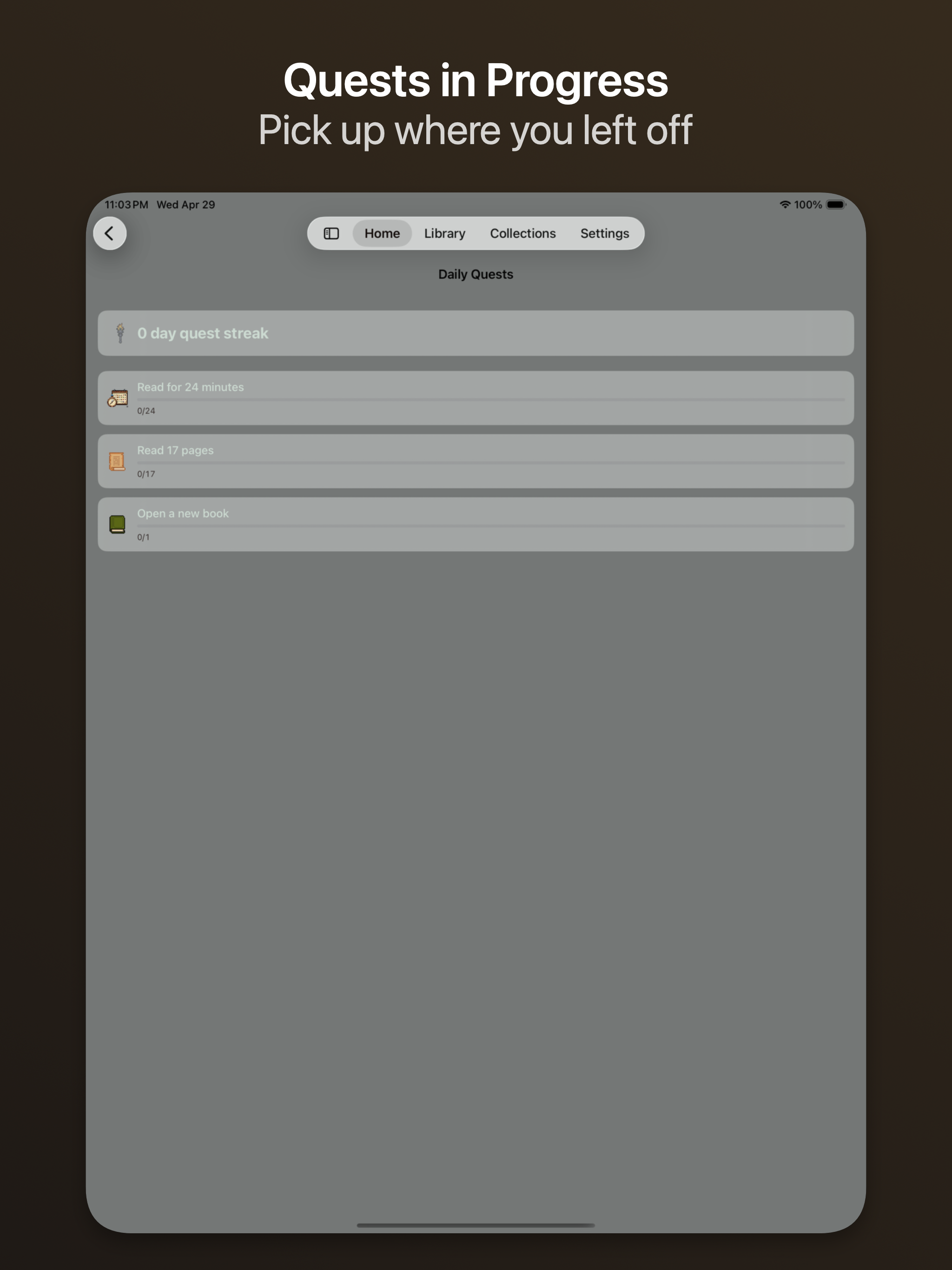 QuiverBooks on iPad