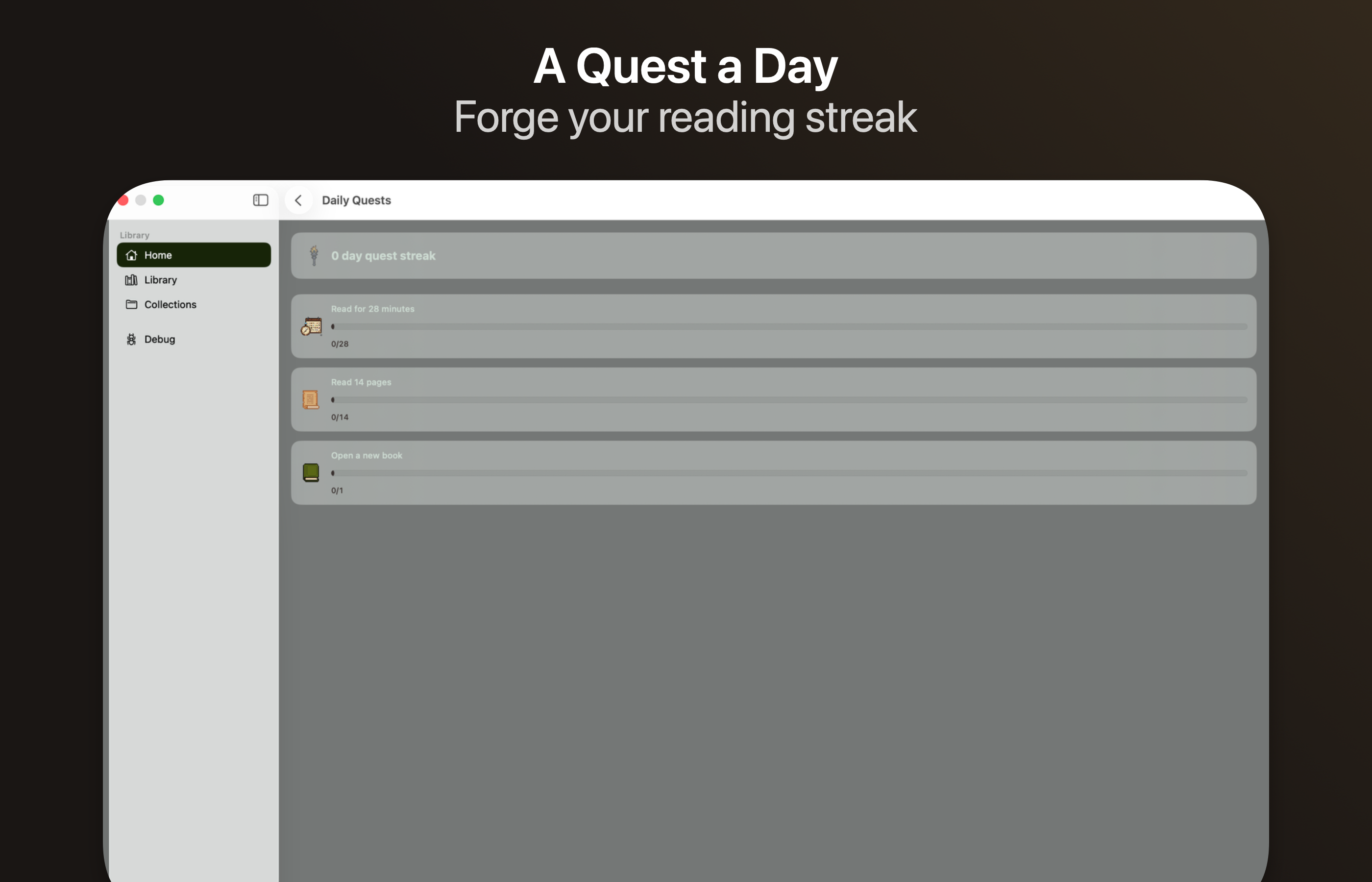 QuiverBooks on Mac